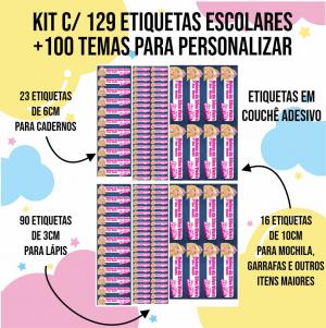 Cartela de Adesivo Escolar Couche Adesivo A3 4x0  Recorte eletrônico Escolha o modelo